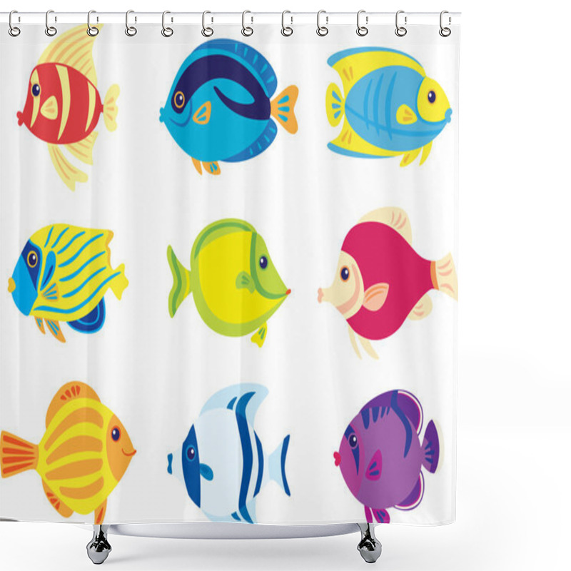 Personality  Tropic Fish Shower Curtains