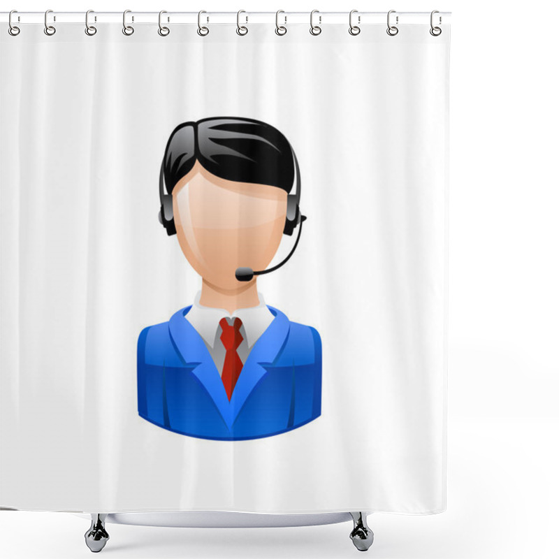 Personality  Support Icon Shower Curtains