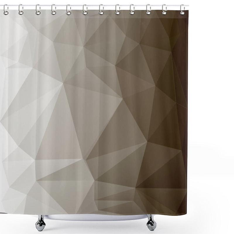 Personality  Polygonal Geometric Surface Shower Curtains