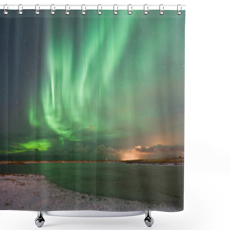 Personality  The Northern Lights Aurora Shower Curtains