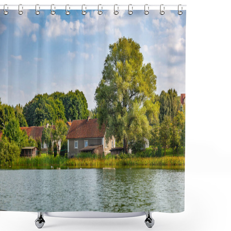 Personality  Lupstych - A Village On Lake Ukiel In Olsztyn - Warmia And Mazury, Poland Shower Curtains