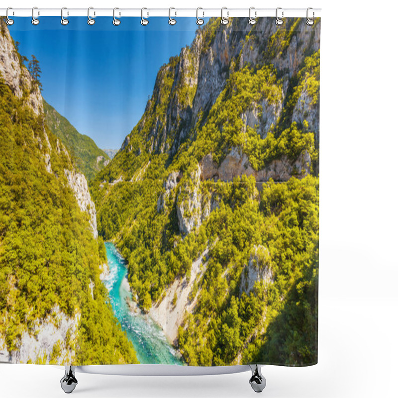 Personality  The Piva River In Montenegro Shower Curtains