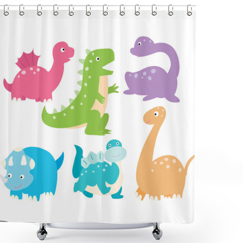 Personality  Cute Dinosaurs Collection Shower Curtains