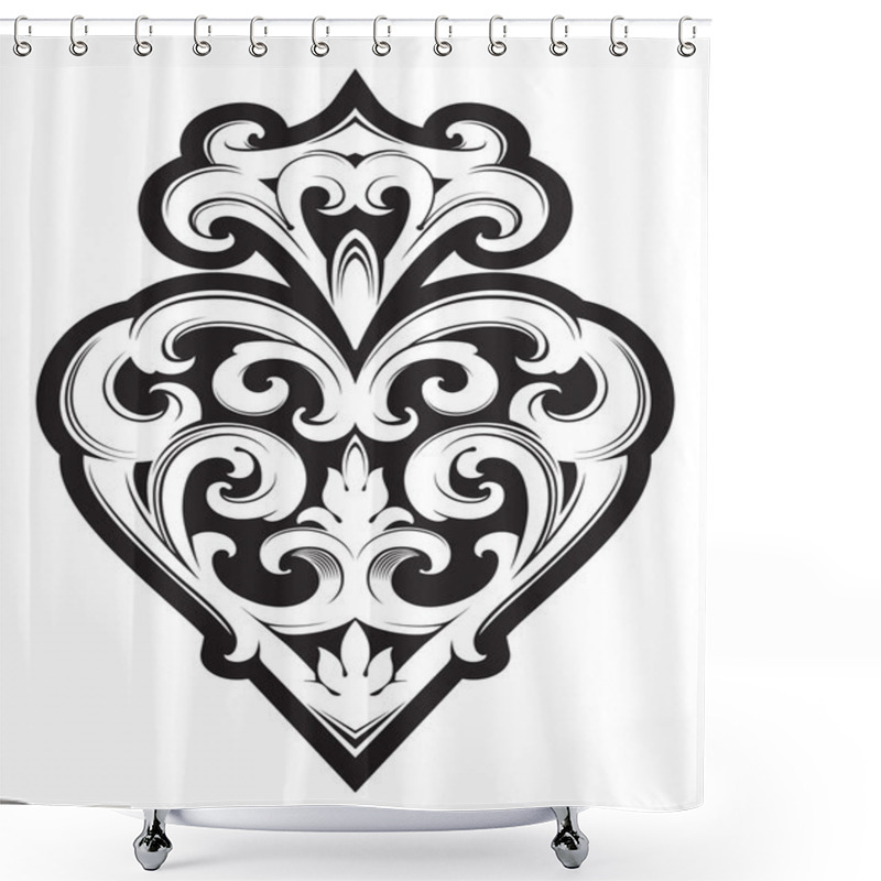 Personality  Ace Of Spades Shower Curtains