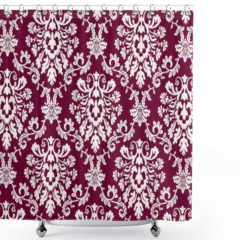 Personality  514 Floral Pattern Background Shower Curtains