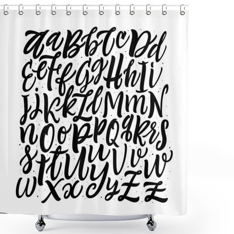 Personality  Alphabet Seamless Pattern. Shower Curtains