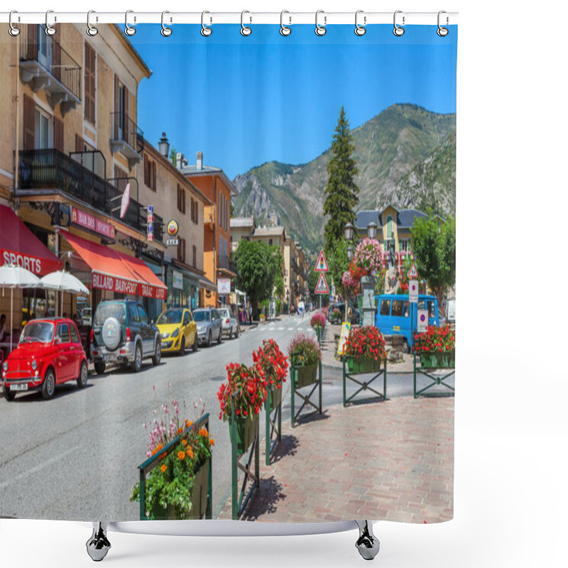 Personality  Street View Of Small French Village Of Tende. Shower Curtains