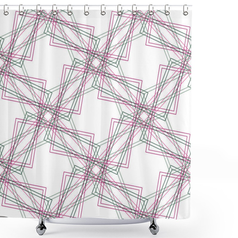 Personality  The Geometric Pattern With Lines. Shower Curtains