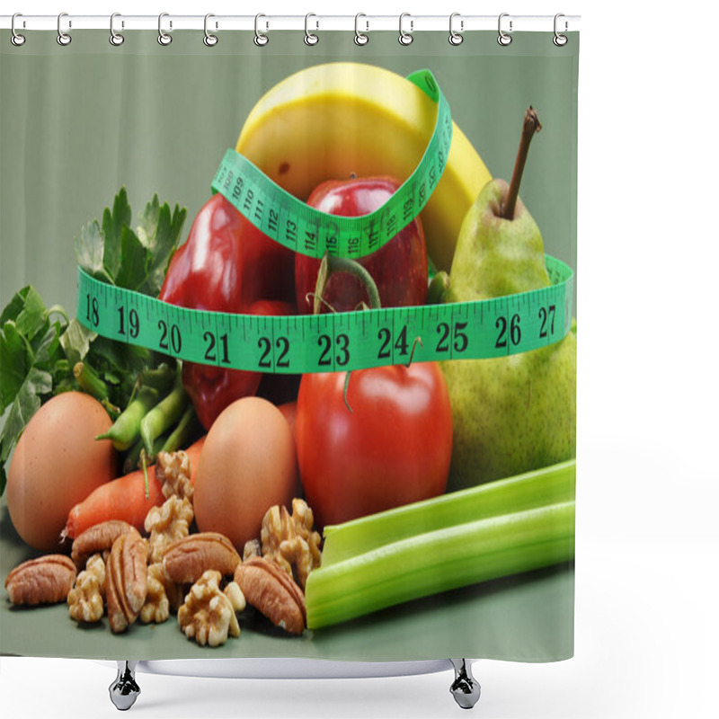 Personality  Healthy Weight Loss Diet Shower Curtains