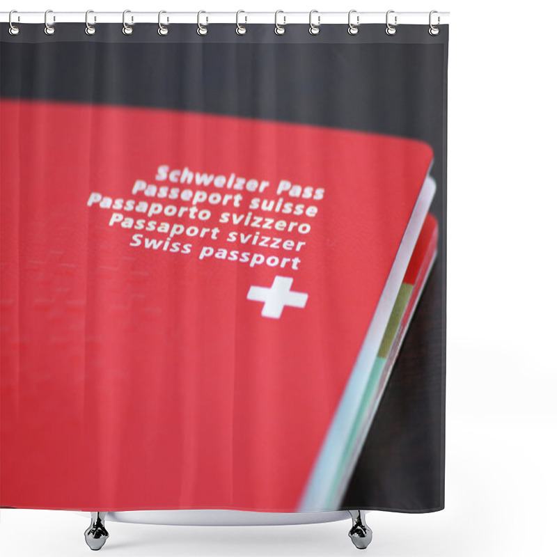 Personality  Swiss Passport Shower Curtains