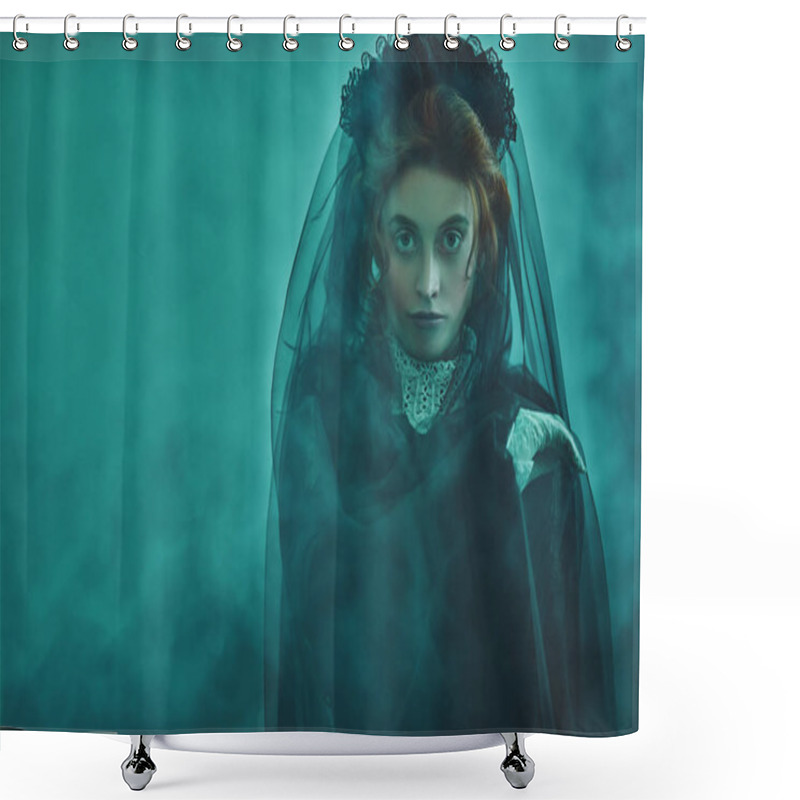 Personality  At The Cemetery Shower Curtains