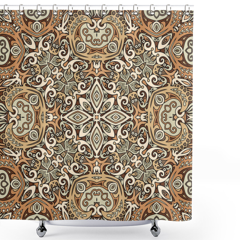 Personality  Vector Ethnic Nature Ornamental Background Shower Curtains