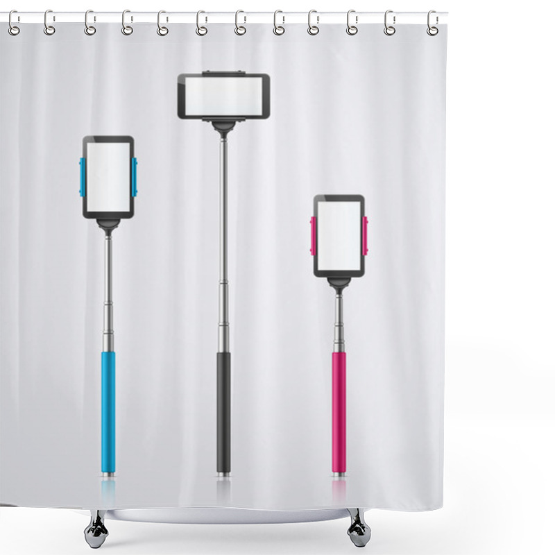 Personality  Isolated Monopods Shower Curtains