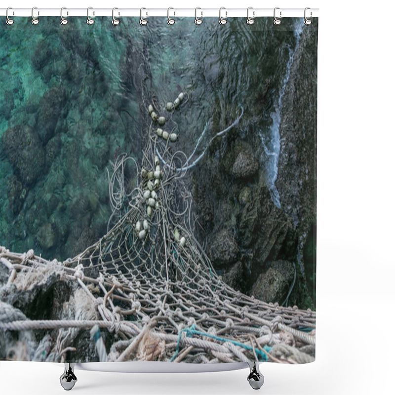 Personality  Fishing Net Shower Curtains