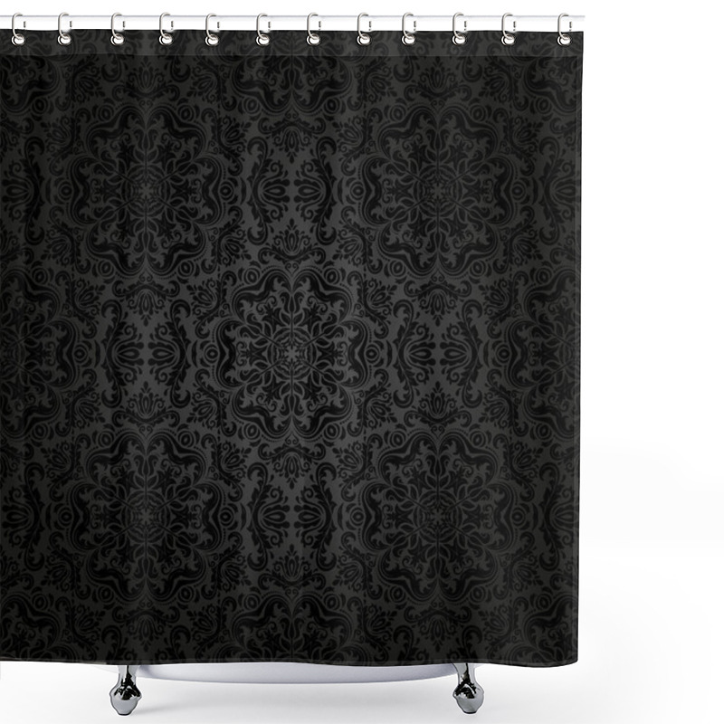 Personality  Damask Seamless  Pattern. Orient Background Shower Curtains