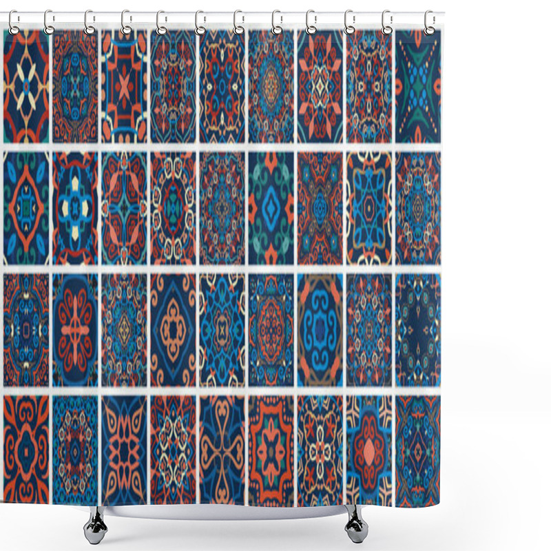 Personality  Arabic Decorative Tiles Shower Curtains