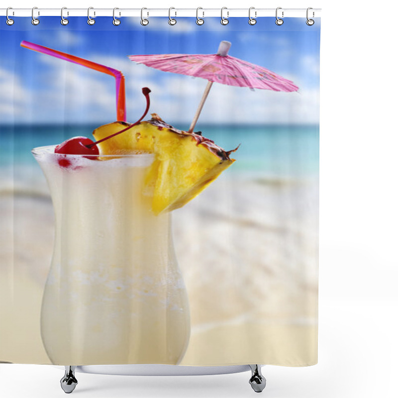 Personality  Pina Colada Cocktail Shower Curtains