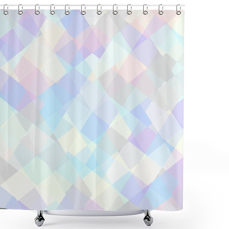 Personality  Geometric Abstract Pattern In Low Poly Style. Shower Curtains