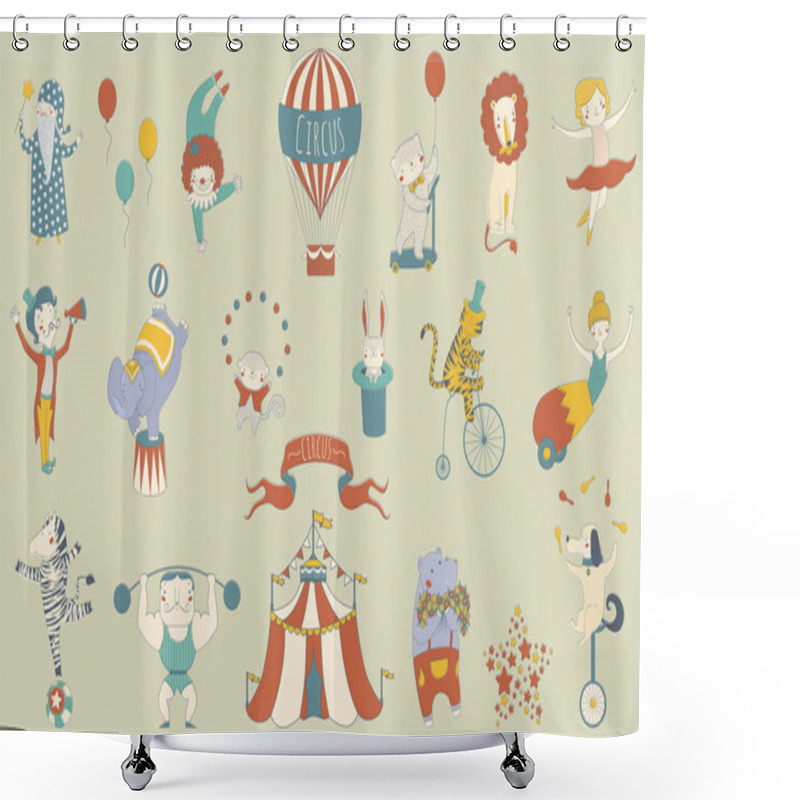 Personality  Circus  Design Collection Shower Curtains