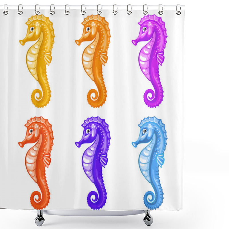 Personality  Sea Horse Shower Curtains