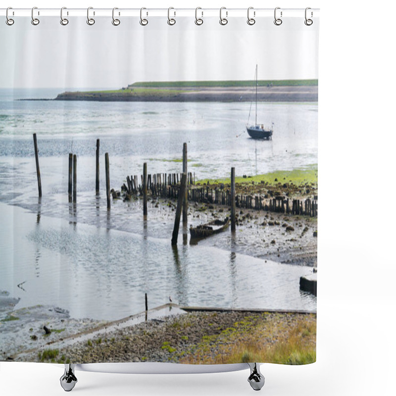 Personality  Harbour Of De Cocksdorp On Island Texel, Netherlands Shower Curtains