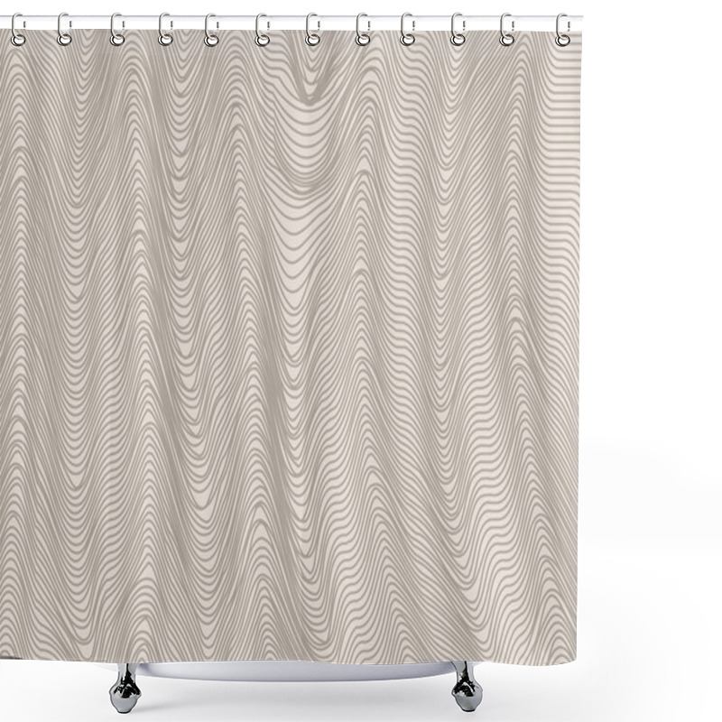 Personality  Wavy Stripes Vector Background Shower Curtains