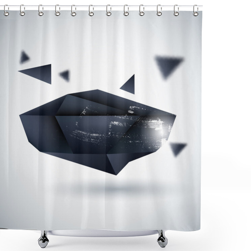 Personality  Abstract Black Background, Vector Design Shower Curtains