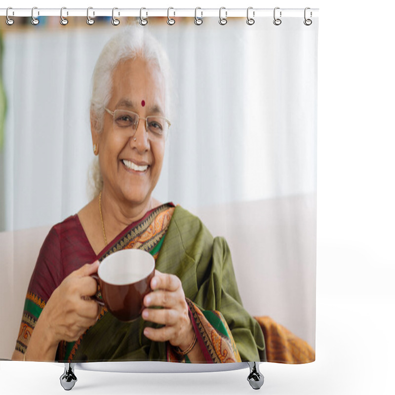 Personality  Cheerful Indian Lady Shower Curtains