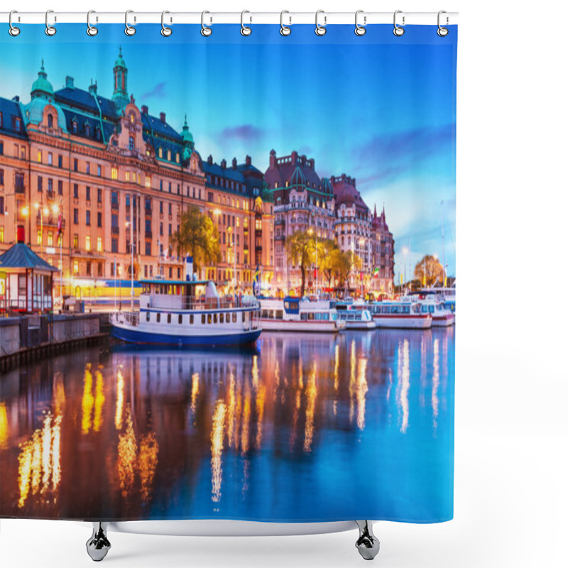 Personality  Evening Scenery Of Stockholm, Sweden Shower Curtains