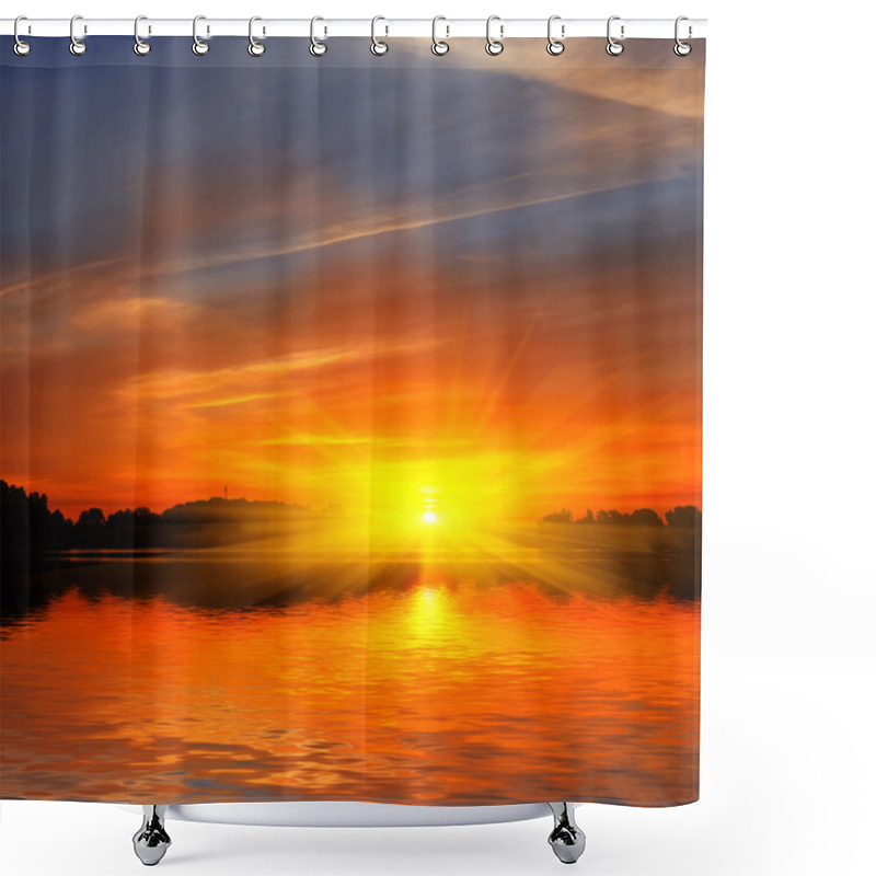 Personality  Dramatic Sunset Shower Curtains