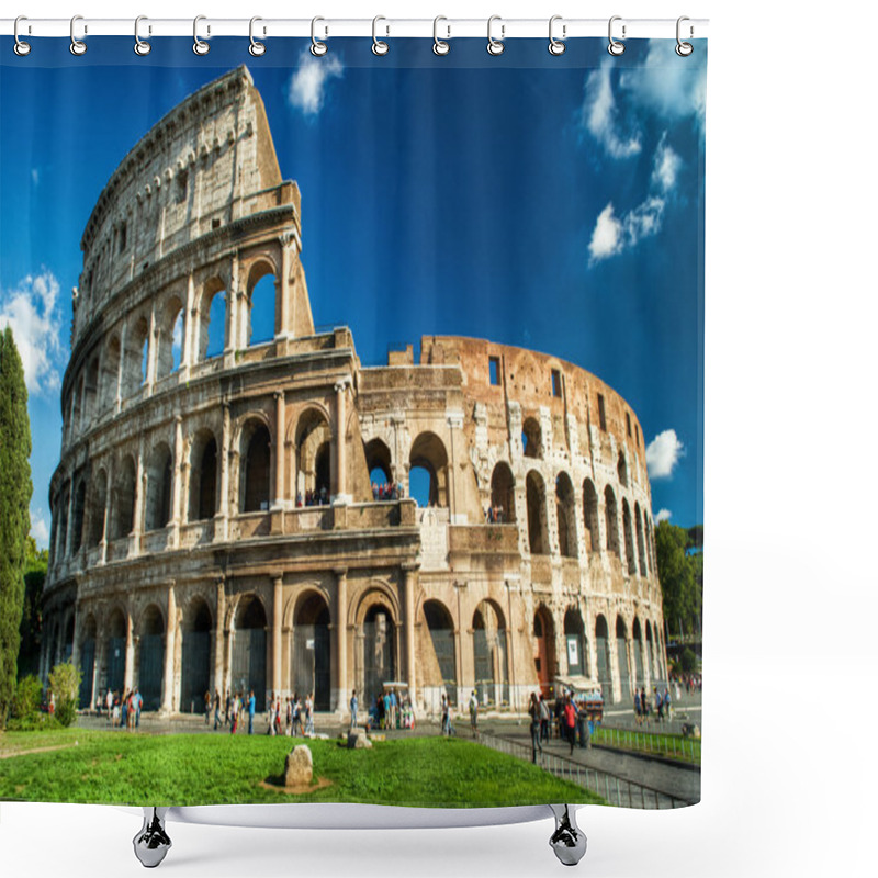 Personality  Colosseum In Rome Shower Curtains