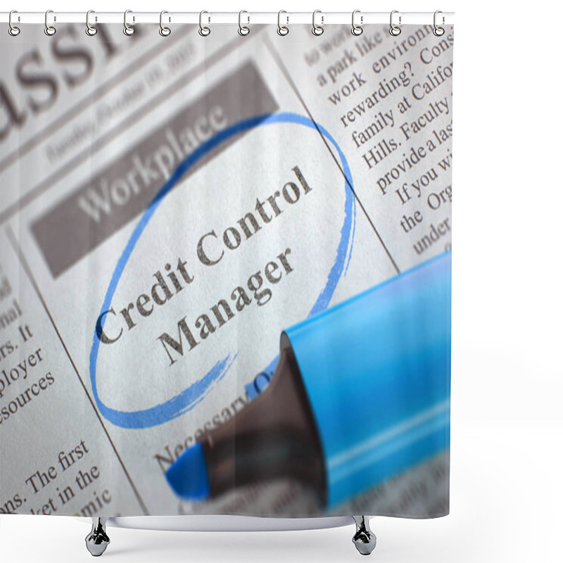 Personality  Now Hiring Credit Control Manager. 3D. Shower Curtains