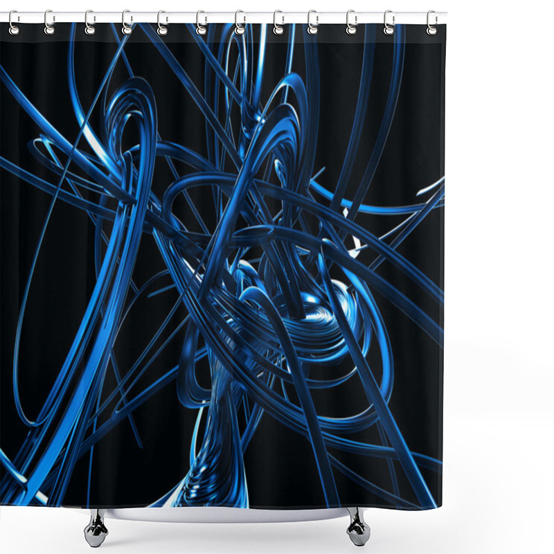 Personality  Abstract Lines Shower Curtains