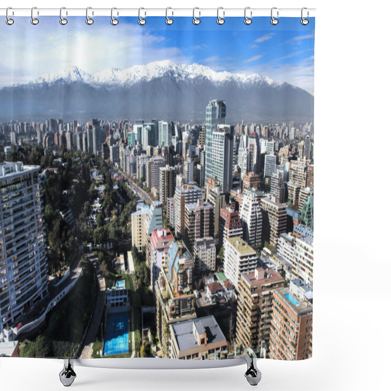 Personality  City Aerial HDR View Shower Curtains