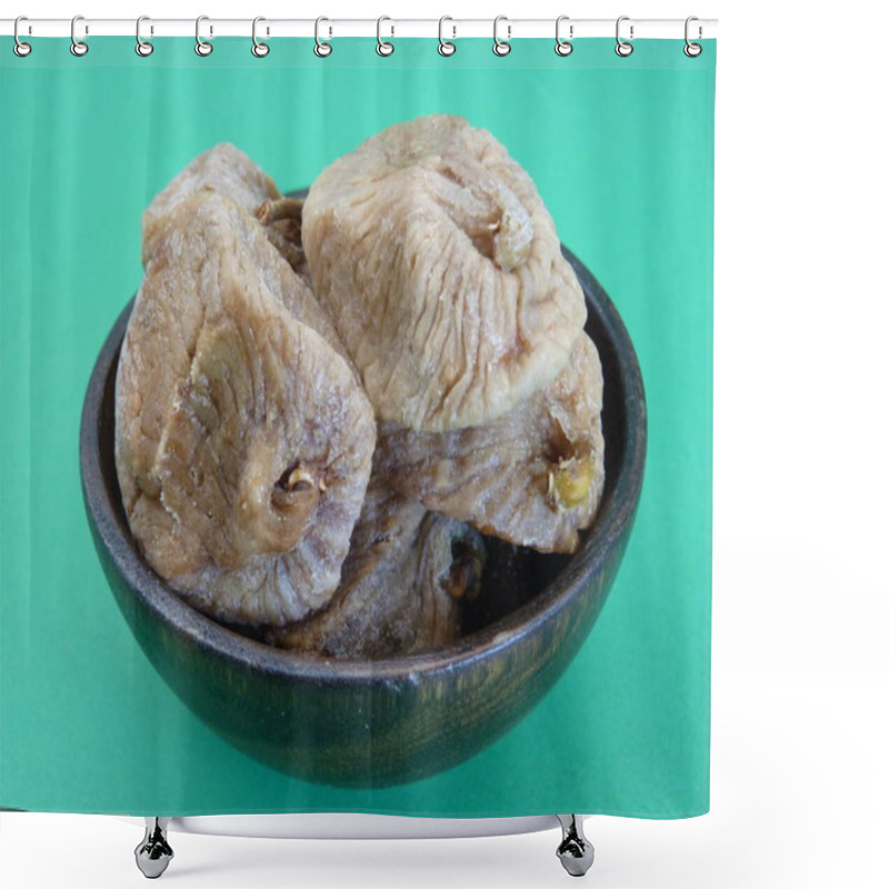 Personality  Nature's Sweet Treasure: A Bowl Of Dried Figs Representing Timeless Nourishment And Earthly Simplicity Shower Curtains