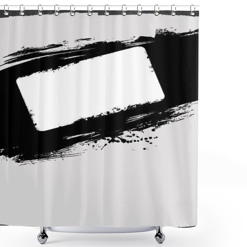 Personality  Grunge Background - Vector Shower Curtains