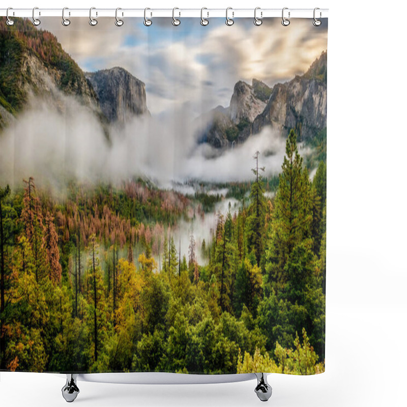 Personality  Yosemite National Park Valley Shower Curtains