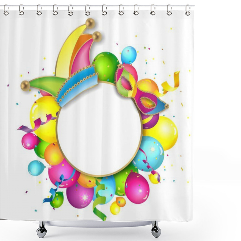 Personality  Carnival Background Shower Curtains