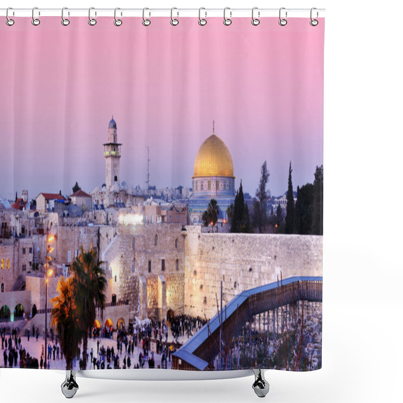 Personality  Temple Mount Shower Curtains