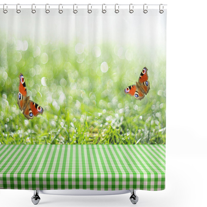 Personality  Empty Table Shower Curtains