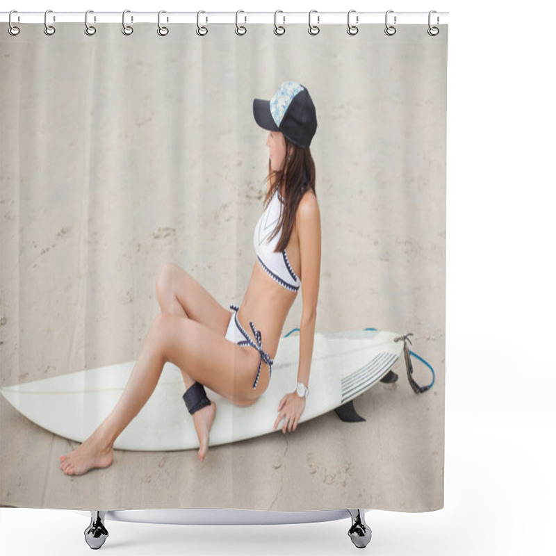 Personality  Surfboard Shower Curtains