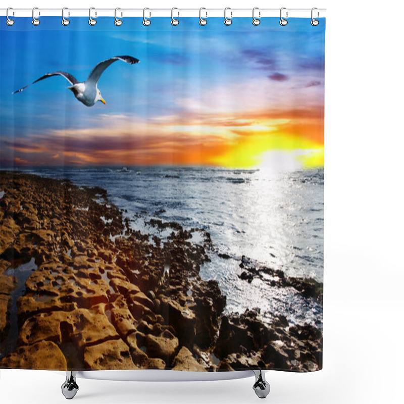 Personality  Coastal View Shower Curtains