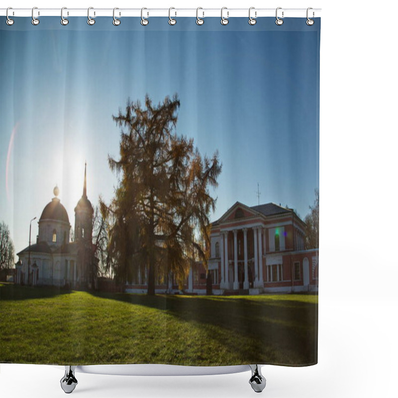 Personality  Orthodox Church Of St. John The Baptist On The Territory Of The Goncharovs' Estate, The Village Of Yaropolets, Moscow Region, Russia. Shower Curtains