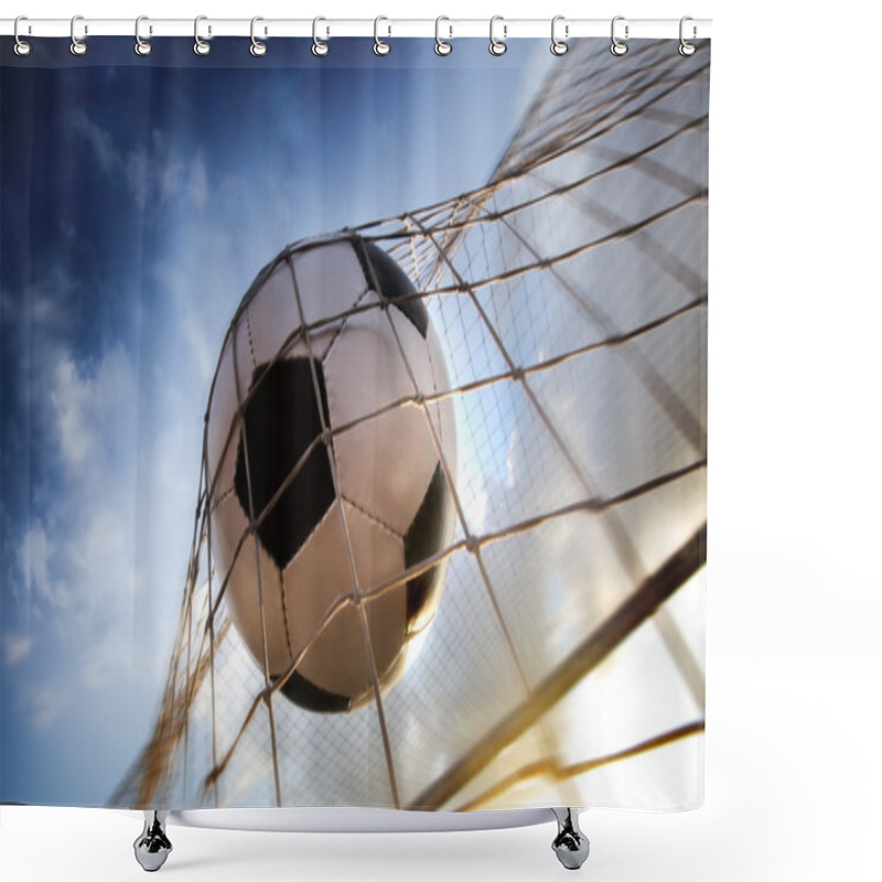 Personality  Soccer Ball Shower Curtains