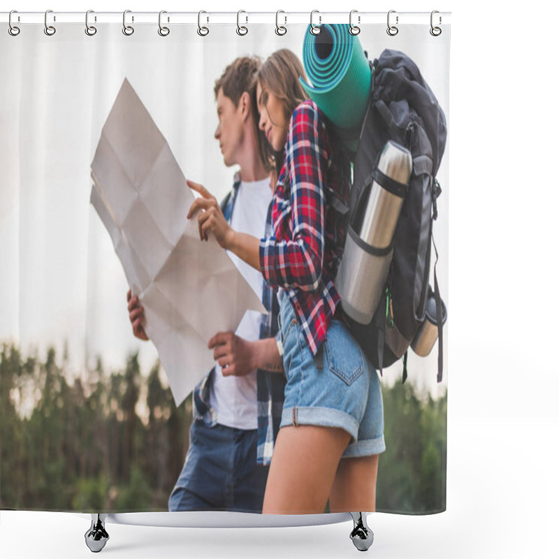 Personality  Tourism Shower Curtains