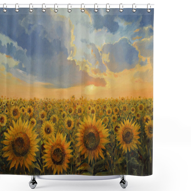 Personality  Sun Harmony Shower Curtains