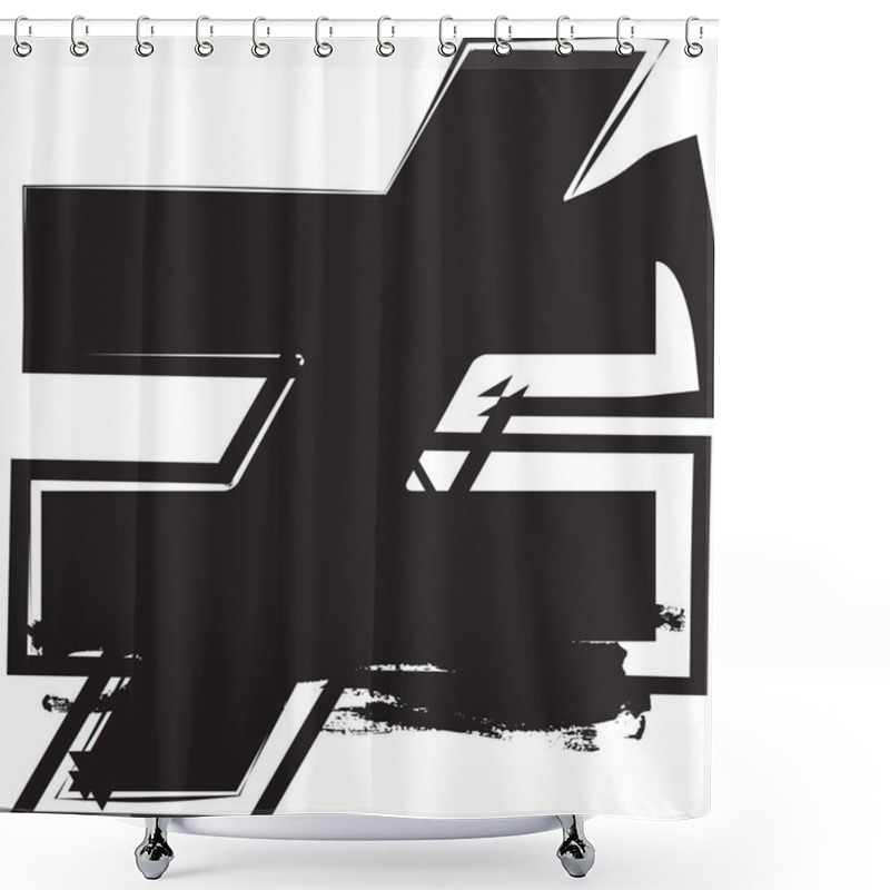 Personality  Abstract Different Symbol Shower Curtains