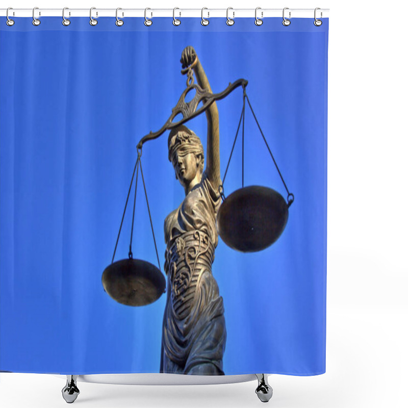 Personality  Justitia Poetic Justice Shower Curtains