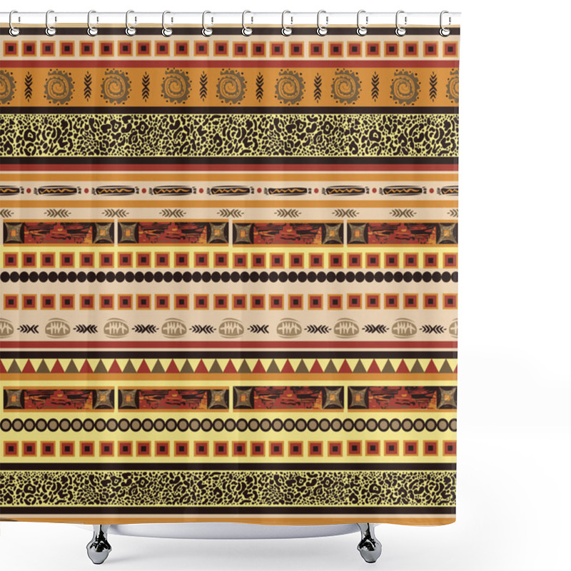 Personality  Decorative Ethnic African Pattern Shower Curtains