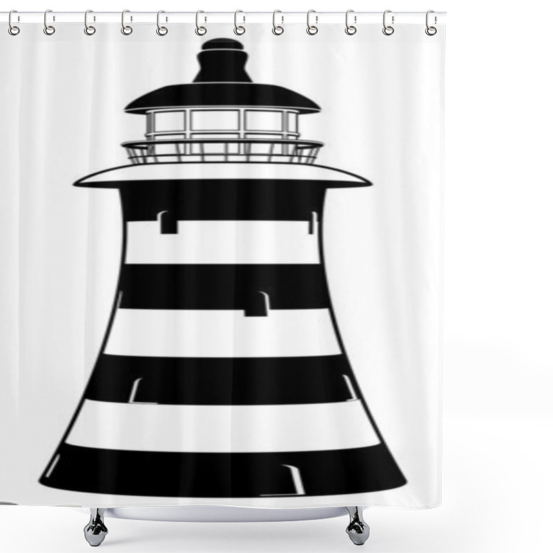 Personality  Lighthouse Shower Curtains